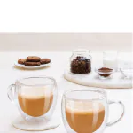 Borosil Java Double Wall Glass Mug, Set of 2