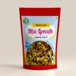 DRYFII Dryfii Mix Sprouts | Ready To Cook | Packed with Protein, Vitamins, and Minerals | Preservative-Free and Nutrient-Rich | Pack Of 2 (100gm x 2) | Rehydration Weight 300gm Each Pack