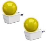 SYSKA Avastar NLP 0.5W B22 Base Plug & Play LED Bulb for Night Lamp,Hall,Blacony,Decoration (Pack of 2) (Yellow Color)