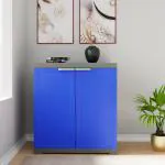 Nilkamal Freedom Mini Small (FMS) Plastic Storage Cabinet (Deep Blue/Grey)