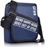 BIRJIS Boys & Girls Blue Sling Bag - Extra Spacious