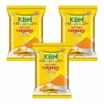 KBM Premium Spices Turmeric Powder/Haldi Powder With no Added Colors and Flavours /145 Gram - Pack of 3