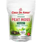 Casa De Amor Peat Moss Organic and Natural for Potting Mix, Seed Starting, Gardening (900 gm)