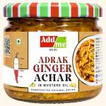 Add me Homemade adrak ka achar in mustard oil 300g | Ginger Pickle 300gm Glass Pack