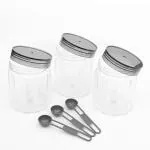 BB BACKBENCHERS Opal Premium Quality Plastic Containers, 1000ml, Set Of 3