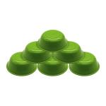Jaycee Microwave Safe And BPA Free Green Virgin Plastic Multipurpose Bowl - 300 Ml (Pack Of 6)