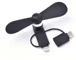 Tech Gear Mini USB Fan 3 in 1 USB Gadget Portable Electronic Smart Gadgets for Smartphone