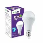 EcoLink 14W B22 LED Emergency Bulb (Cool Day Light,Pack of 4)