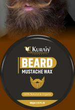 KURAIY Safe Beard Softener Professional Styling For Gloss Finish, Healthy Beard Growth Hair Wax (100 g)