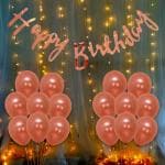 Party Midlinkerz Rose Gold Birthday Decoration Kit (52 Pcs)