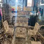 ASBAB Salsbugr Living Room Cane Sofa Set