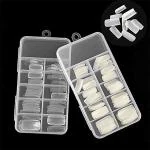 Coslifestore Pack of Plain Square Press On Nails Pack of 100 With Strong Nail Glue For Diy Nail Art And Easy Application