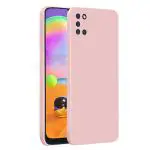 LIRAMARK Silicone Soft Back Cover Case for Samsung Galaxy A31 (Pink)
