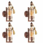 Jackal Wall Sconce Antique Wine Bottle Lamp (Without Bulb) | Vintage Style Wall Mount Light for Home, Living Room, Café, Bar & Restaurant (Pack of 4)