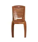 Chairman Armless Stackable monobloc high Glossy Plastic Chair for Indoor & Outdoor Use, Living Room, Garden, Office