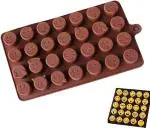 BAKEMO Silicon Emoji Shaped Chocolate Silicone Mold for Making Jelly, Ice, Fondant, Creative DIY's, Kitchen Tool Baking Accessory | Cake Baking Mold | Bakeware Chocolate Mould Pack Of 1