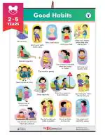 Jumbo Good Habits Chart for Kids |Day to Day Good Manners Chart for Kids
