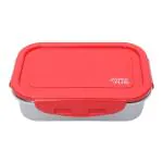 JAYPEE PLUS Stainless Steel Lunch Box Buddysteel Red , 500 ml