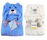 My NewBorn Baby Blue Bear and White Bear Wrapper with Fancy Cartoon Cap (0-3 M)
