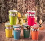 N M Z Plastic airtight container for namkeen , biscuit ,snacks ...Set of 2 pc, Capacity - 400 ml)-A7