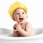 RANGPARIYA Baby bath Shower Cap,Bath Visor hat for Eye and Ear wash Protection, Adjustable Silicone Bathing Crown Waterproof Shampoo hat for Washing Hair, Shower Bathing Protection Bath Cap for Toddler, Baby, Kids, Children Baby Head Bath Cap for Kids