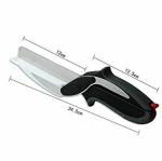 ALAMPAR Clever Cutter 2 in 1 Food Chopper Vegetable & Fruit Cutter/Kitchen Scissors/Knife/Chopping/Cutting Board