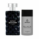 John Phillips Black Cherry & Black | Eau De French Perfume Unisex Combo Gift Set Pack of 2 Eau de Parfum - 150 ml (For Men & Women)
