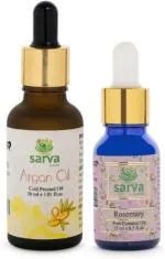 Sarva By Anadi Pure Rosemary And Argan Essential Oils For Hair And Skin 45 ml - Pack Of 2