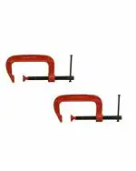 LOVELY BST 2 Inch - Pack of 2 Heavy Duty G Clamp C Clamps For Holding Products Tools Items