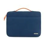 Probus 13.3 Inch Slim Canvas Laptop Bag With Shockproof Inner Padding - Silver Laptop Sleeve/Cover  (Blue, 13.3 inch)