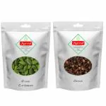 Marwar Combo Pack of Green Cardamom + Cloves | 50 Gms Each | Pack of 2