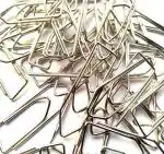 REDGE Paper Clips 30 mm 100 Pack Small Steel Color Durable Steel U Pin for Paper Steel U Pin