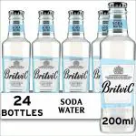 Britvic Refreshing Soda Water, 200 ml, 24 Pack