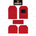 CARMATE Car Grass Floor Mat, Anti-Skid Curl Car Foot Mats for Maruti-Gypsy (Red)