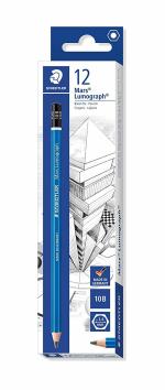 Staedtler Blue and Black Lumograph Degree Pencil 10b (Pack of 12)