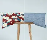 THE WOOD WHITE Soft Matty Pillow Cover for Cuddle Pillow. Full Body Pillow Cover Size 18 X 54 Inch. Long Pillow Cover for Bed. Bloom