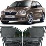 Able Elegant Half Car Magnetic Sun Shade Curtains for Skoda Rapid New Set of 4 Pcs
