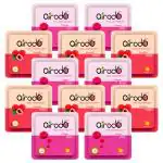 Airodo Dual Technology Fruity Punch Power Pocket | Power Gel Air Freshener- Bathroom and Toilet | Lasts Up to 30 Days | 24h Protection | Assorted Pack of 12