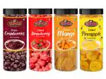 YUM YUM Mixed Dried Fruits, Cranberries, Strawberries, Mango & Pineapple 600g (150 g each)