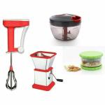 ODD M EVEN Quick Handy Crusher, Chopper and Whisk Kitchen Tool Set