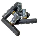 CYIDER Enhance Your Cycling Performance with V-Brake Power Brake Shoes/Rubber:4 Shoes/Rubber for Optimal Bicycle Braking Efficiency