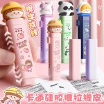 Triple Paper Cute Cartoon Erasers Cartoon Stationery Set with Cartoon Design Push-Pull Eraser Non-Toxic Eraser (Pack of 1)