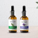 Balvi Organic-Rosemary & Lavender Essential Oils | Pack Of 2 (15 ml each) | 100% Pure, Undiluted, Natural And Therapeutic Grade - Perfect for Aromatherapy, Skin Therapy & More