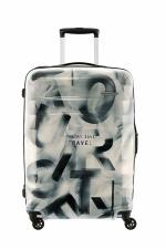American Tourister Trolley Bag For Travel | VERG 79 Cms Polycarbonate Hardsided Large Check-in Luggage Bag with TSA Lock | Suitcase For Travel | Trolley Bag For Travelling, Black