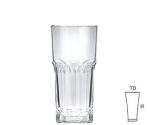 Nanson Thailand Clear Hexagonal Tea Glass, 198 ml. each(Pack of 6)