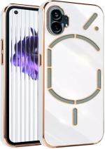 Mintak Nothing Phone 1 White Silicon 3D 360 Degree Protection Mobile Back Cover