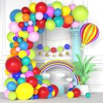 Party Propz Multicolor Rubber Metallic Balloons Birthday Decoration