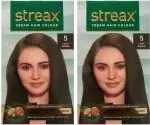 Streax Light Brown Hair Color For Men And Women, 120 Ml (Pack Of 2)