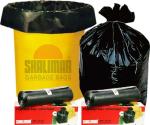 MJ EXIM (White) 60 cm x 81 cm (6 Rolls) Jumbo 100-105 L Garbage Bag (6Bag )