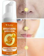 KURAIY VITAMIN C Foam Face Wash Deep Clean Improve Oily Skin Care Gentle Moisturizing Remove Blackhead Cleanser Skin Care